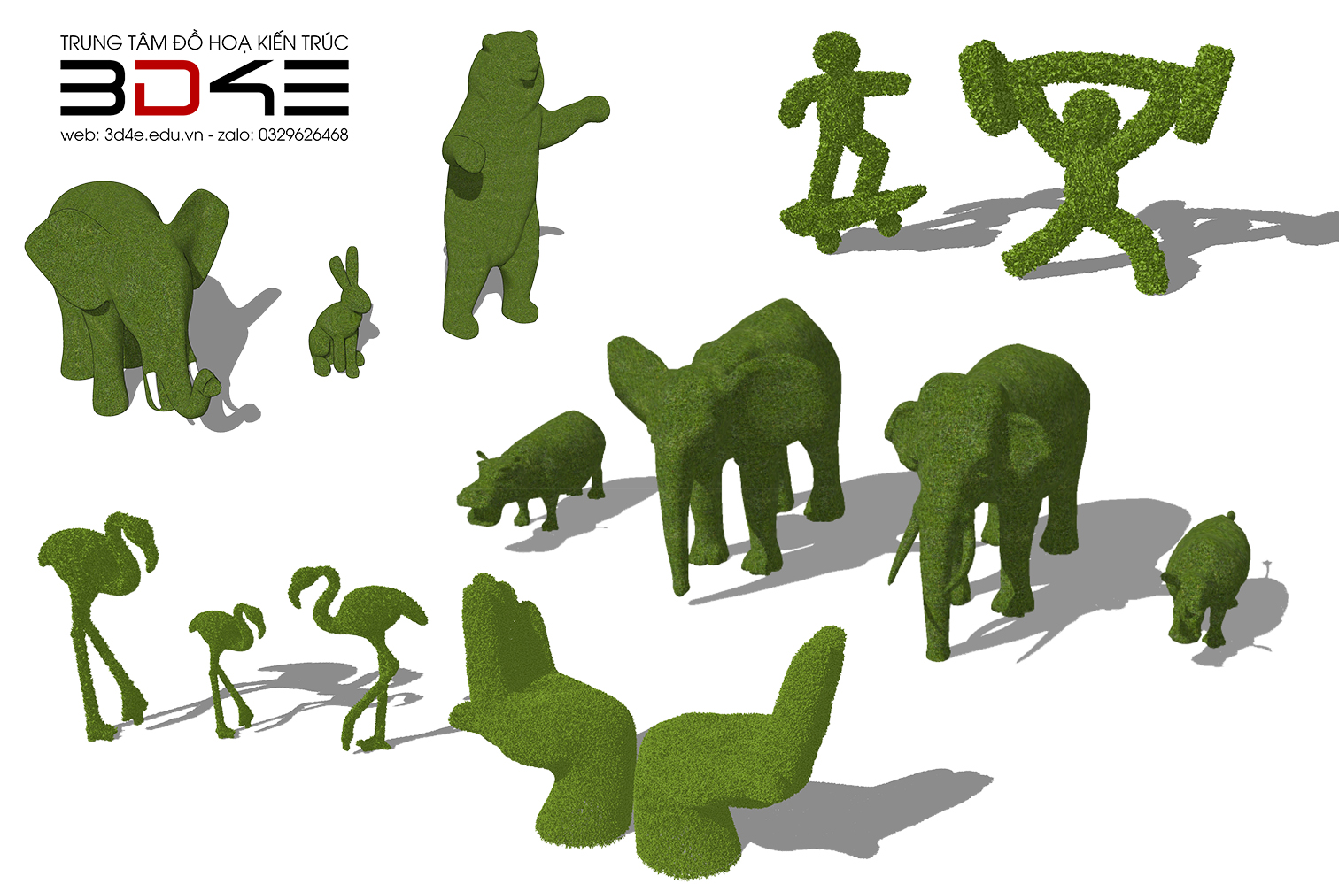 [SKETCHUP] THƯ VIỆN - CÂY TẠO HÌNH