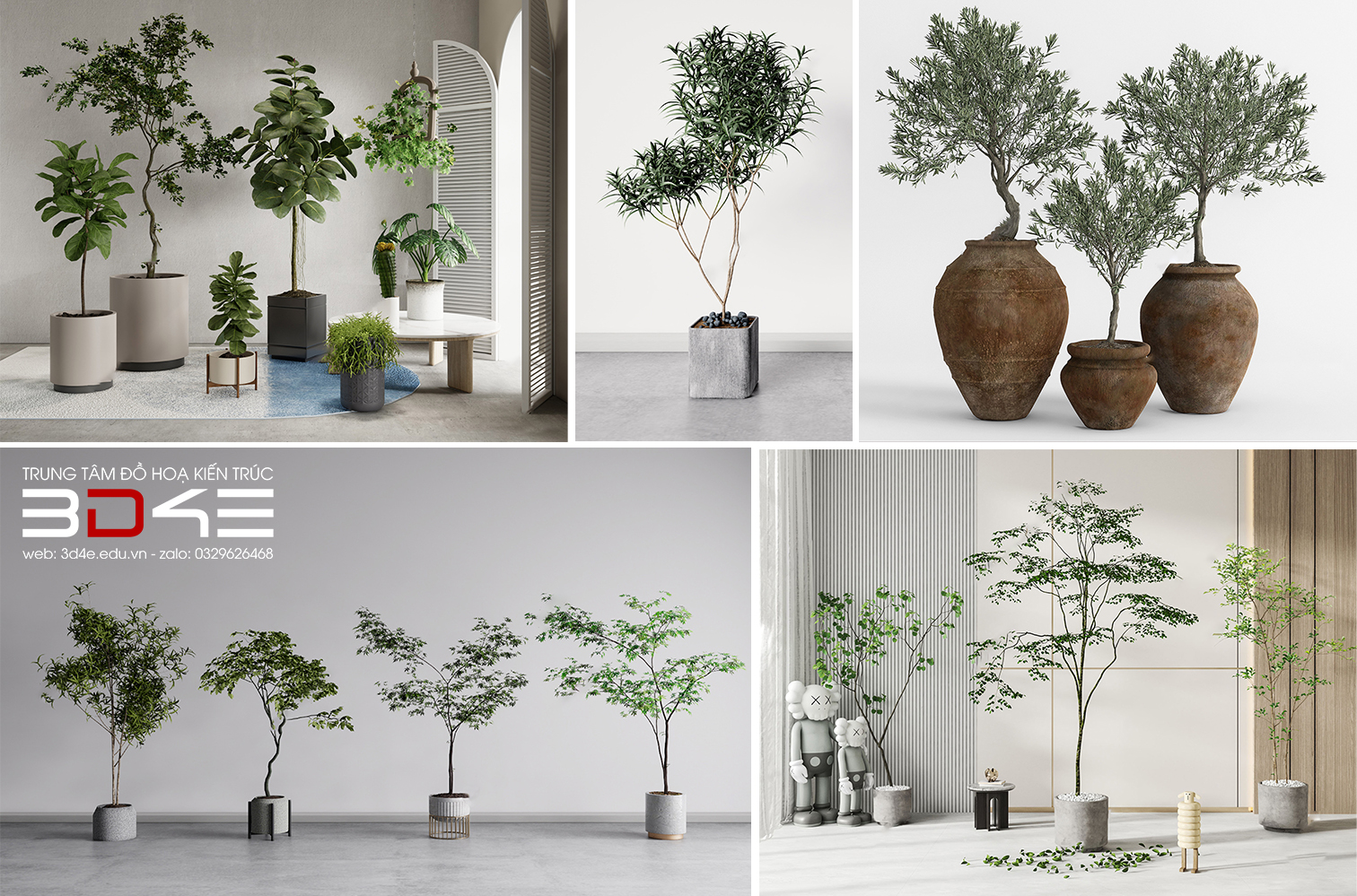 [SKETCHUP] THƯ VIỆN - CHẬU CÂY 1