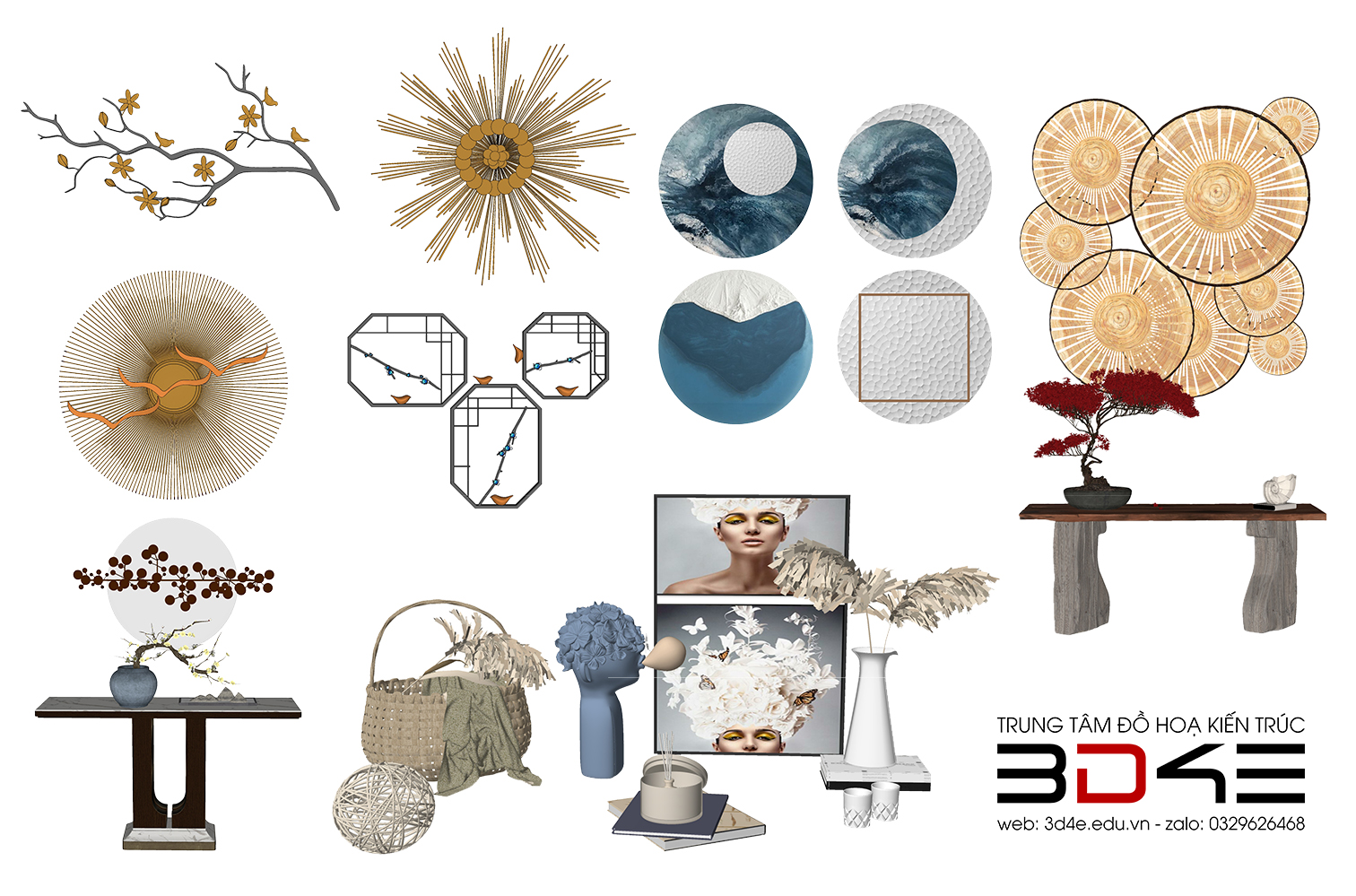 [SKETCHUP] THƯ VIỆN - ĐỒ DECOR 1