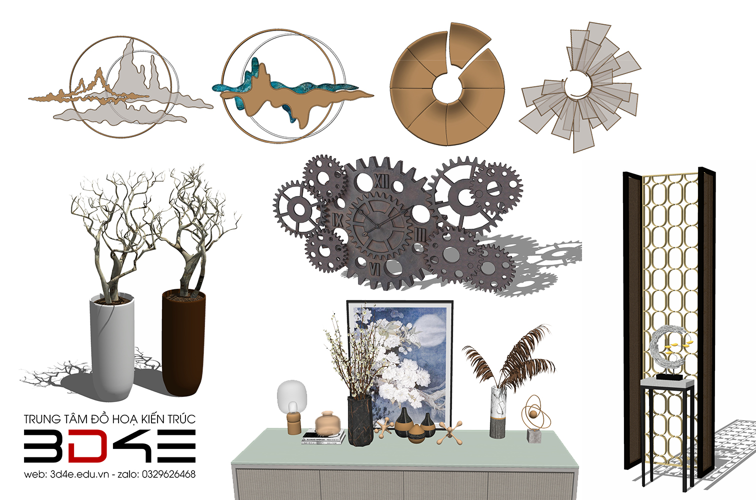 [SKETCHUP] THƯ VIỆN - ĐỒ DECOR 3